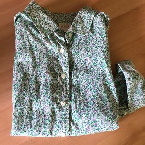 J Crew Floral Button Down Women’s Size Small